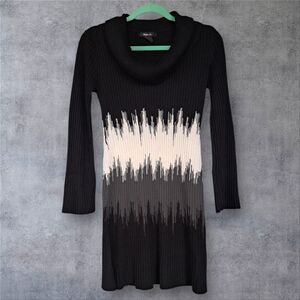 Style & Co. Black and White Sweater Dress